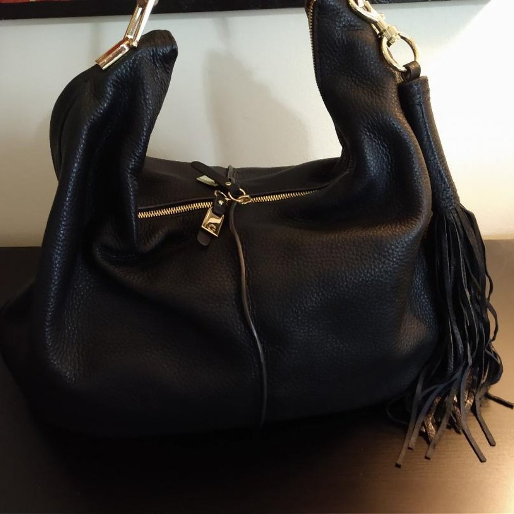 New Gili Classic Black Hobo Bag with it's dust bag - Picture 4 of 11
